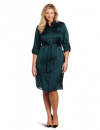 Jones New York Women's Plus-Size Relaxed Shirt Dress