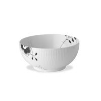 Royal Copenhagen Black Fluted Mega Small Serving Bowl 7 in Royal Copenhagen Black Fluted Mega Small Serving Bowl 7 in