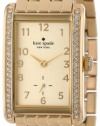 Kate Spade New York Women's 1YRU0118 Gold Cooper Grand with Crystal Bezel Watch