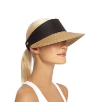Eric Javits Champ Visor Natural/Black Eric Javits Champ Visor Natural/Black