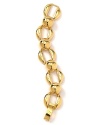 The golden girl has her moment with this chain link bracelet from kate spade new york. Boasting glamourous, oversized links this bracelet stands out on your arm.