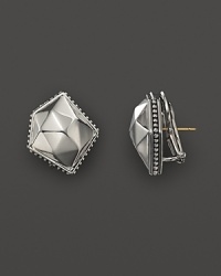 Lagos Sterling Silver Rocks Angled Earrings Lagos Sterling Silver Rocks Angled Earrings
