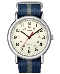 The Timex Weekender collection is the perfect watch for a stylish yet casual look, with an accessible slip-through strap. The Timex Weekender collection is the perfect watch for a stylish yet casual look, with an accessible slip-through strap.
