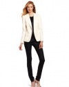 French Connection Women's T-Stella Crepe Jacket, Cream, 2