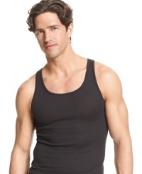 Shore up your stock of basics with this 4-pack of tank tops from Alfani. Shore up your stock of basics with this 4-pack of tank tops from Alfani.