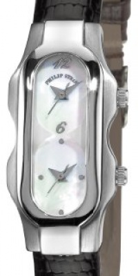 Philip Stein Women's 4-F-MOP-ZB Signature Black Lizard Leather Watch Philip Stein Women's 4-F-MOP-ZB Signature Black Lizard Leather Watch