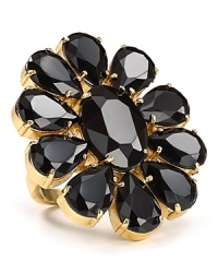 kate spade new york's dazzling floral cocktail ring ensures a statement finish. kate spade new york's dazzling floral cocktail ring ensures a statement finish.