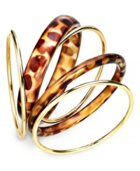 Add a dash of exotic cool with this Style&co. bracelet set. The 4-pc. set includes golden and tortoise-look bangles. Crafted in gold tone mixed metal and tortoise acrylic. Approximate diameter: 2-5/8 to 3 inches. Add a dash of exotic cool with this Style&co. bracelet set. The 4-pc. set includes golden and tortoise-look bangles. Crafted in gold tone mixed metal and tortoise acrylic. Approximate diameter: 2-5/8 to 3 inches.