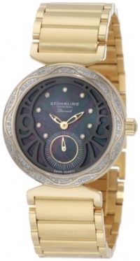 Stuhrling Original Women's 504B.123327 Vogue Soiree Elite Diamond Black Mother-Of-Pearl Dial Watch Stuhrling Original Women's 504B.123327 Vogue Soiree Elite Diamond Black Mother-Of-Pearl Dial Watch
