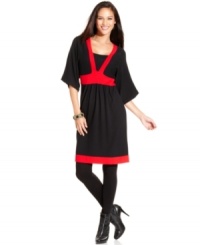 Bold colorblocking updates a classic silhouette from Style&co. A winner for work or the weekend, this versatile dress will be your go-to in no time! Bold colorblocking updates a classic silhouette from Style&co. A winner for work or the weekend, this versatile dress will be your go-to in no time!