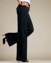 Style&co.'s stretch wide-leg pants are cut to flatter your shape. Style&co.'s stretch wide-leg pants are cut to flatter your shape.