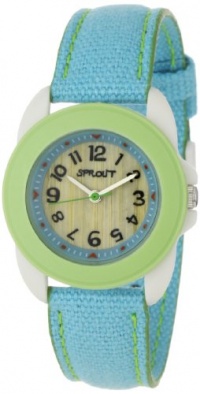 Sprout Unisex ST1001LGIVLB Eco-Friendly Corn Resin and Blue Organic Cotton Strap Watch Sprout Unisex ST1001LGIVLB Eco-Friendly Corn Resin and Blue Organic Cotton Strap Watch