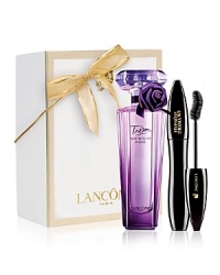 For the holidays, Trésor Midnight Rose captures the spirit of a new love story full of mystery, charm and style. A sexy-sweet blend of raspberry, rose, vanilla and sensual musk complete this collection for mischievous femininity. Catch my heart if you can! Gift set includes: Trésor Midnight Rose Fragrance Spray 1.7 fl. oz. and full-size Hypnôse Mascara in Black. For the holidays, Trésor Midnight Rose captures the spirit of a new love story full of mystery, charm and style. A sexy-sweet blend of raspberry, rose, vanilla and sensual musk complete this collection for mischievous femininity. Catch my heart if you can! Gift set includes: Trésor Midnight Rose Fragrance Spray 1.7 fl. oz. and full-size Hypnôse Mascara in Black.