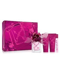 A modern day twist on Romeo and Juliet-fall in love with Lovestruck from Vera Wang. This gift set includes a 3.4 oz. Eau de Parfum, 2.5 oz. Body Lotion, 2.5 oz. Shower Gel and travel-size rollerball. A modern day twist on Romeo and Juliet-fall in love with Lovestruck from Vera Wang. This gift set includes a 3.4 oz. Eau de Parfum, 2.5 oz. Body Lotion, 2.5 oz. Shower Gel and travel-size rollerball.
