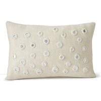 Glass mirror accents reflect light across this decorative pillow from JR by John Robshaw. Glass mirror accents reflect light across this decorative pillow from JR by John Robshaw.
