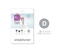 simplehuman Custom Fit Trash Can Liner D, 20-Liter / 5.3-Gallon, 50-Count Recycling simplehuman Custom Fit Trash Can Liner D, 20-Liter / 5.3-Gallon, 50-Count Recycling