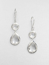 From the Rock Candy® Collection. A snowman drop design featuring faceted clear quartz stones set in sleek sterling silver. Clear quartzSterling silver Drop, about 1.5Hook backImported From the Rock Candy® Collection. A snowman drop design featuring faceted clear quartz stones set in sleek sterling silver. Clear quartzSterling silver Drop, about 1.5Hook backImported