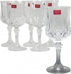 Arc International Cristal d'Arques Longchamp Diamax Sherry Glass, 4-Ounce, Set of 6