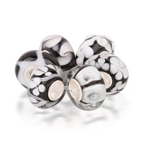 Bling Jewelry Onyx Color Black White Murano Glass Bead Bundle Sets Silver Fits Pandora Bling Jewelry Onyx Color Black White Murano Glass Bead Bundle Sets Silver Fits Pandora