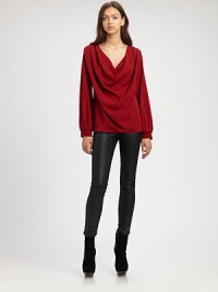Sumptuous matte silk, smocked at the shoulders and sleeves for a shape-defining drape from shoulder to hem.CowlneckGathered sleevesDraped bodicePullover styleCenter back zipperSilkDry cleanImportedModel shown is 5'11 (180cm) wearing US size Small. Sumptuous matte silk, smocked at the shoulders and sleeves for a shape-defining drape from shoulder to hem.CowlneckGathered sleevesDraped bodicePullover styleCenter back zipperSilkDry cleanImportedModel shown is 5'11 (180cm) wearing US size Small.