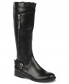 Zipper and buckle accents on the shaft of Life Stride's X-treme #2 wide calf boots gives this stylish pair an interesting sense of texture and shine.