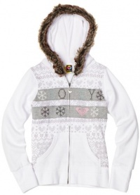 Roxy Kids Girls 7-16 Hot Coco Hoody Sweater, White, Large Roxy Kids Girls 7-16 Hot Coco Hoody Sweater, White, Large