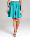 A cascade of jewel tone enlivens this flared Love Ady Plus skirt. Team with a vibrant silk blouse and gleaming accents for a glamorous approach to color blocking.