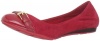 Cole Haan Women's Air Reesa Buckle Ballet Flat,Tango Red Suede,9.5 B US