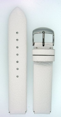 Fits Philip Stein Size 1 18mm White Calf Leather Watchband with Spring Bars By JP Leatherworks Fits Philip Stein Size 1 18mm White Calf Leather Watchband with Spring Bars By JP Leatherworks
