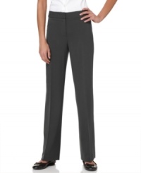 Clean styling and a hint of stretch lend chic versatility to these must-have petite pants from Jones New York. (Clearance) Clean styling and a hint of stretch lend chic versatility to these must-have petite pants from Jones New York. (Clearance)