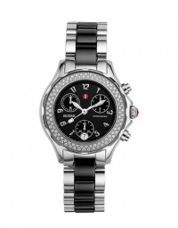 Michele Women's MWW12C000003 Tahitian Diamond Bezel Chronograph Watch