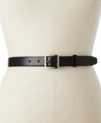 From weekend jeans to weekday suits, this classic belt by Nine West goes everywhere. From weekend jeans to weekday suits, this classic belt by Nine West goes everywhere.