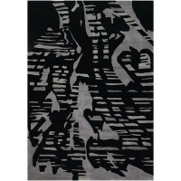 Couristan 1478/0804 Rythmia Shadows/Black-Grey 3-Feet 6-Inch by 5-Feet 6-Inch Rug Couristan 1478/0804 Rythmia Shadows/Black-Grey 3-Feet 6-Inch by 5-Feet 6-Inch Rug