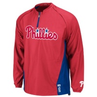 MLB Philadelphia Phillies Long Sleeve Lightweight 1/4 Zip Gamer Jacket Men's MLB Philadelphia Phillies Long Sleeve Lightweight 1/4 Zip Gamer Jacket Men's