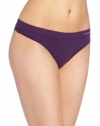 b.tempt'd by Wacoal Women's Fits Me Fits You Thong, Shadow Purple, One Size