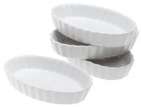BonJour Cr?me Brulee Ramekins Oval 4.5-Ounce, Set of 4 BonJour Cr?me Brulee Ramekins Oval 4.5-Ounce, Set of 4
