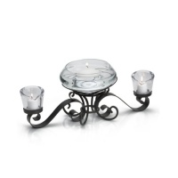 Mikasa Love Lights Centerpiece Bowl with Votives Mikasa Love Lights Centerpiece Bowl with Votives