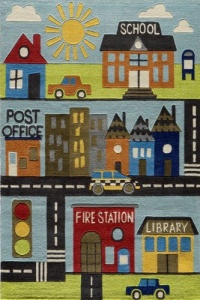 Area Rug 8x10 Rectangle Kids Town Color - Momeni Lil Mo Whimsy Rug from RugPal Area Rug 8x10 Rectangle Kids Town Color - Momeni Lil Mo Whimsy Rug from RugPal