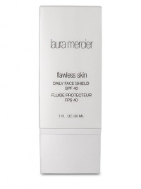 This weightless oil-free sunscreen goes on sheer, with no oily residue, to help shield skin from damaging sunrays and seasonal changes. Daily Face Shield SPF 40 helps to create an invisible shield against damaging UVA and UVB rays, preventing visible signs of aging. This daily sunscreen is formulated with Adaptogen technology which may help the skin adapt to seasonal changes. 1 oz. 