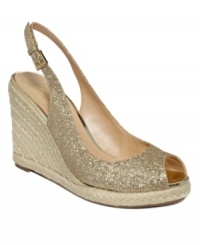 Marc Fisher elevates the classic espadrille with high-fashion finishes. In either glitter or patent, the Excellent wedges are nothing short of a fantastic find for warm weather. Marc Fisher elevates the classic espadrille with high-fashion finishes. In either glitter or patent, the Excellent wedges are nothing short of a fantastic find for warm weather.