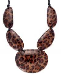 Who doesn't love a little leopard? Add a dose of fabulous to your look with this gorgeous Style&co. necklace that features glittering leopard print plastic beads and mixed metal gold tone hardware. Approximate length: 19 inches + 2 inch extender. Who doesn't love a little leopard? Add a dose of fabulous to your look with this gorgeous Style&co. necklace that features glittering leopard print plastic beads and mixed metal gold tone hardware. Approximate length: 19 inches + 2 inch extender.