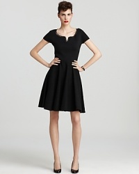 Ladylike silhouettes sashayed down spring runways and this kate spade new york shift dress embraces the trend with a playful flared skirt and charming bow belt. Ladylike silhouettes sashayed down spring runways and this kate spade new york shift dress embraces the trend with a playful flared skirt and charming bow belt.