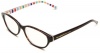 Kate Spade Women's Chari Oval Eyeglasses,Tortoise Stripe Frame/Brown Lens,One Size