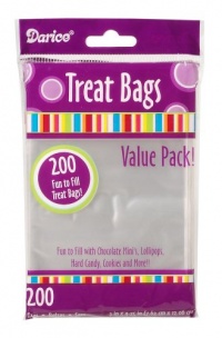 Darice 28-001V 3-Inch-by- 4-3/4-Inch Clear Treat Bag 200-Pieces Darice 28-001V 3-Inch-by- 4-3/4-Inch Clear Treat Bag 200-Pieces