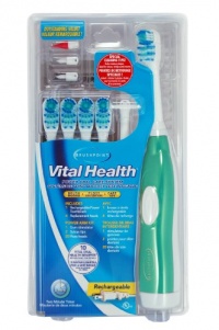 Brushpoint Vital Health Rechargeable Power Oral Care System, Green Brushpoint Vital Health Rechargeable Power Oral Care System, Green