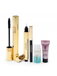 Enhance the radiance of your eyes with dramatic lashes using award-winning Volume Effet Faux Cils Mascara and bestselling Touche Eclat in Shade #2. The set also includes deluxe trial sizes of the new Forever Youth Liberator eye cream, Waterproof Eye Pencil and Instant Eye Makeup Remover. Enhance the radiance of your eyes with dramatic lashes using award-winning Volume Effet Faux Cils Mascara and bestselling Touche Eclat in Shade #2. The set also includes deluxe trial sizes of the new Forever Youth Liberator eye cream, Waterproof Eye Pencil and Instant Eye Makeup Remover.