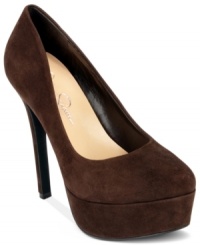 No shoe wardrobe can live without a leggy pair of pumps. Make your essential the Waleo platform pumps by Jessica Simpson. No shoe wardrobe can live without a leggy pair of pumps. Make your essential the Waleo platform pumps by Jessica Simpson.