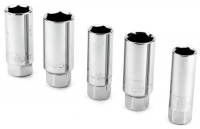 Powerbuilt 640855 3/8-Inch Drive Spark Plug Socket Set, 5-Piece Powerbuilt 640855 3/8-Inch Drive Spark Plug Socket Set, 5-Piece