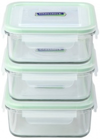 Kinetic Go Green Glass Lock Square 30 Ounce 3 Piece Set Kinetic Go Green Glass Lock Square 30 Ounce 3 Piece Set