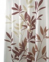 InterDesign Leaves Shower Curtain, Brown